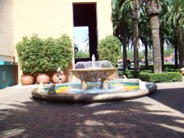 Water fountain in Tustin