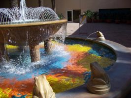 Water fountain in Tustin